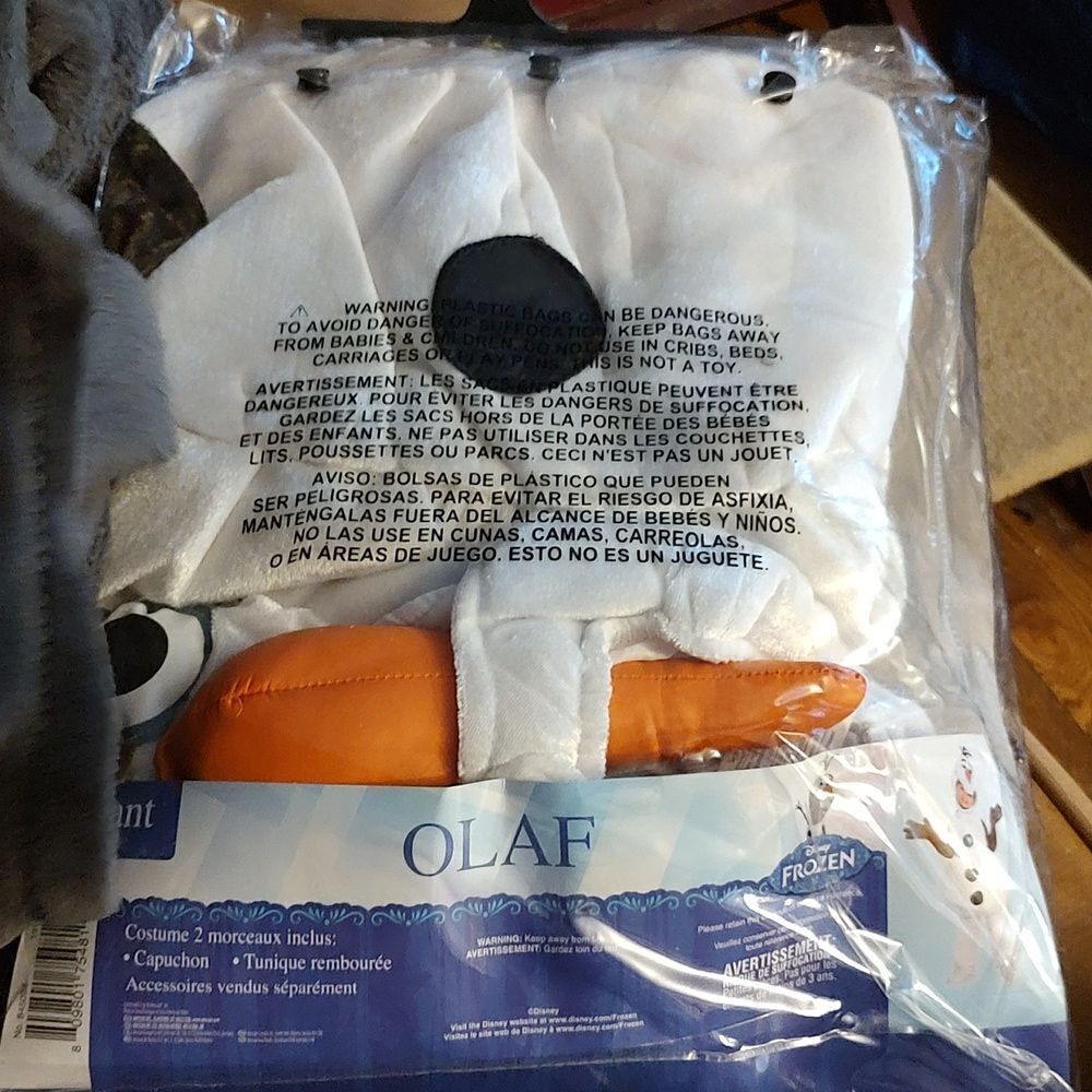 Disney Olaf Small Plush Hallowen Costume - New - Picture 3 of 5